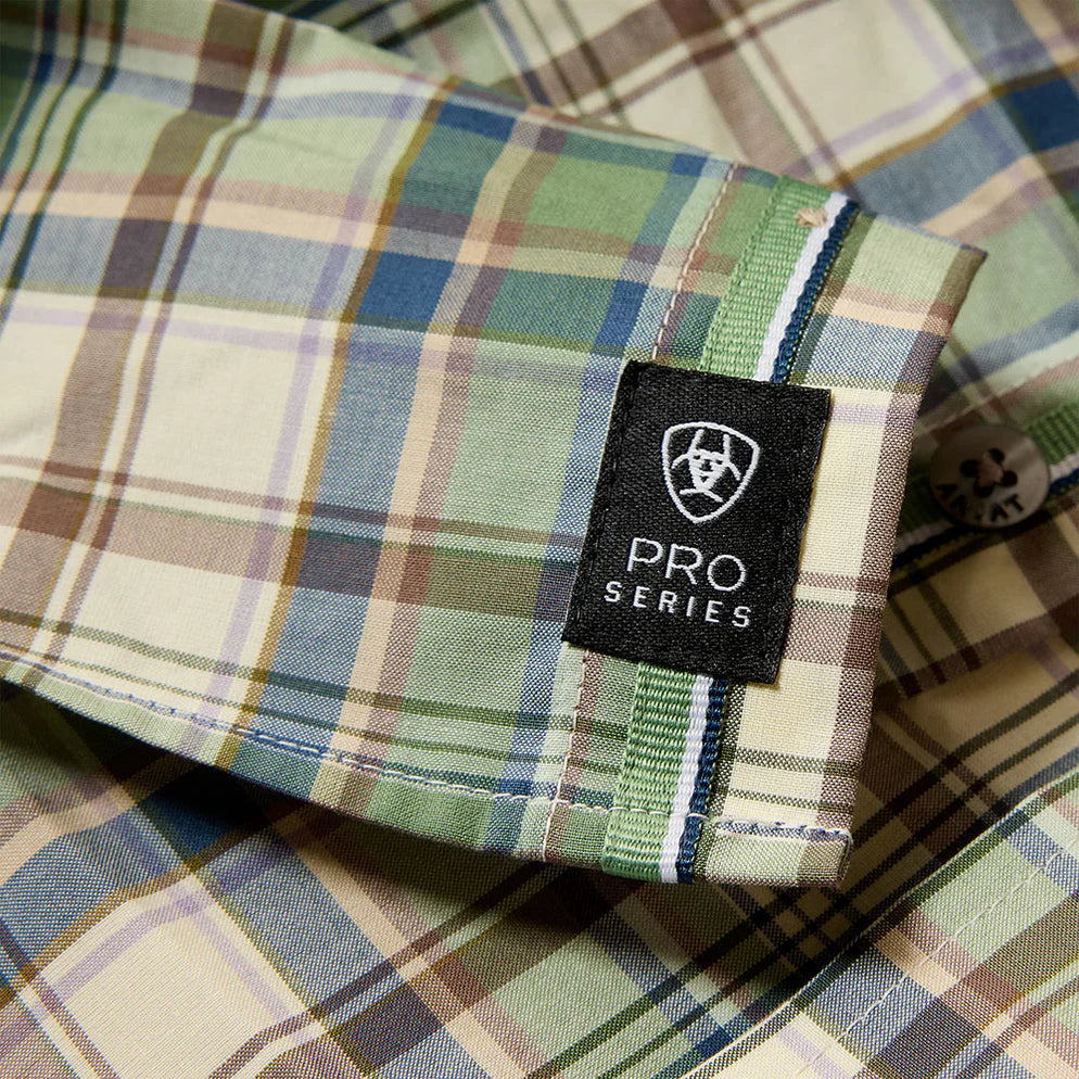 Camisa Ariat Pro Séries Xadrez Verde Manga Longa – Masculina