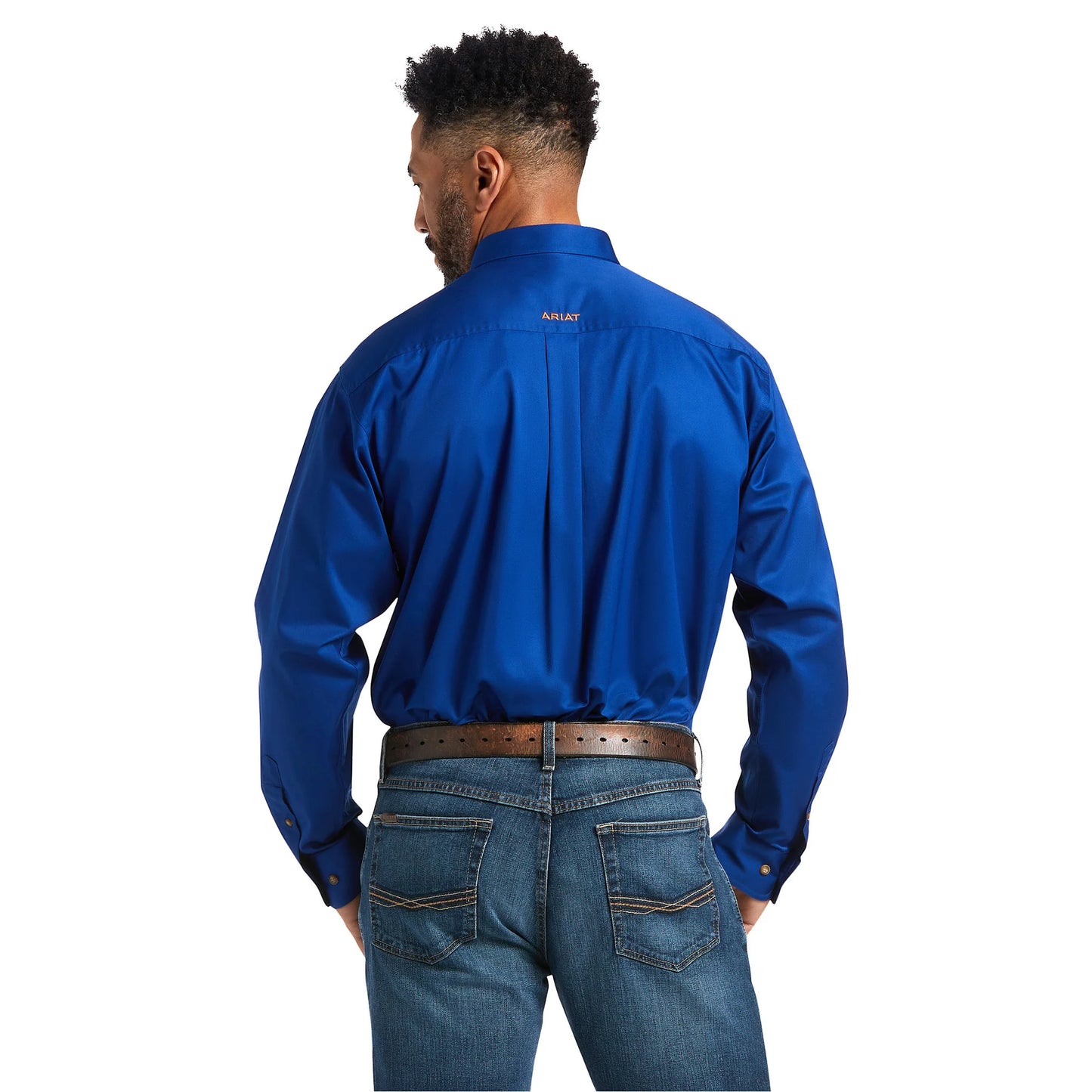 Camisa Ariat Azul Manga Longa – Masculina