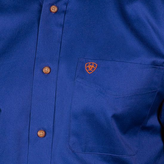 Camisa Ariat Azul Manga Longa – Masculina
