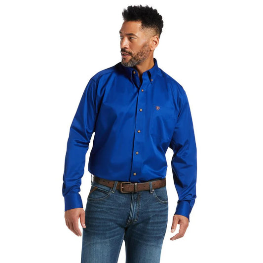 Camisa Ariat Azul Manga Longa – Masculina