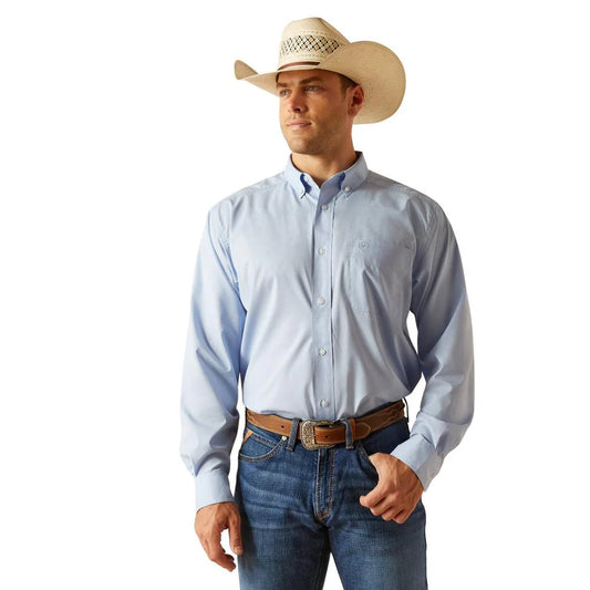 Camisa Ariat 360 Airflow Azul Manga Longa – Masculina