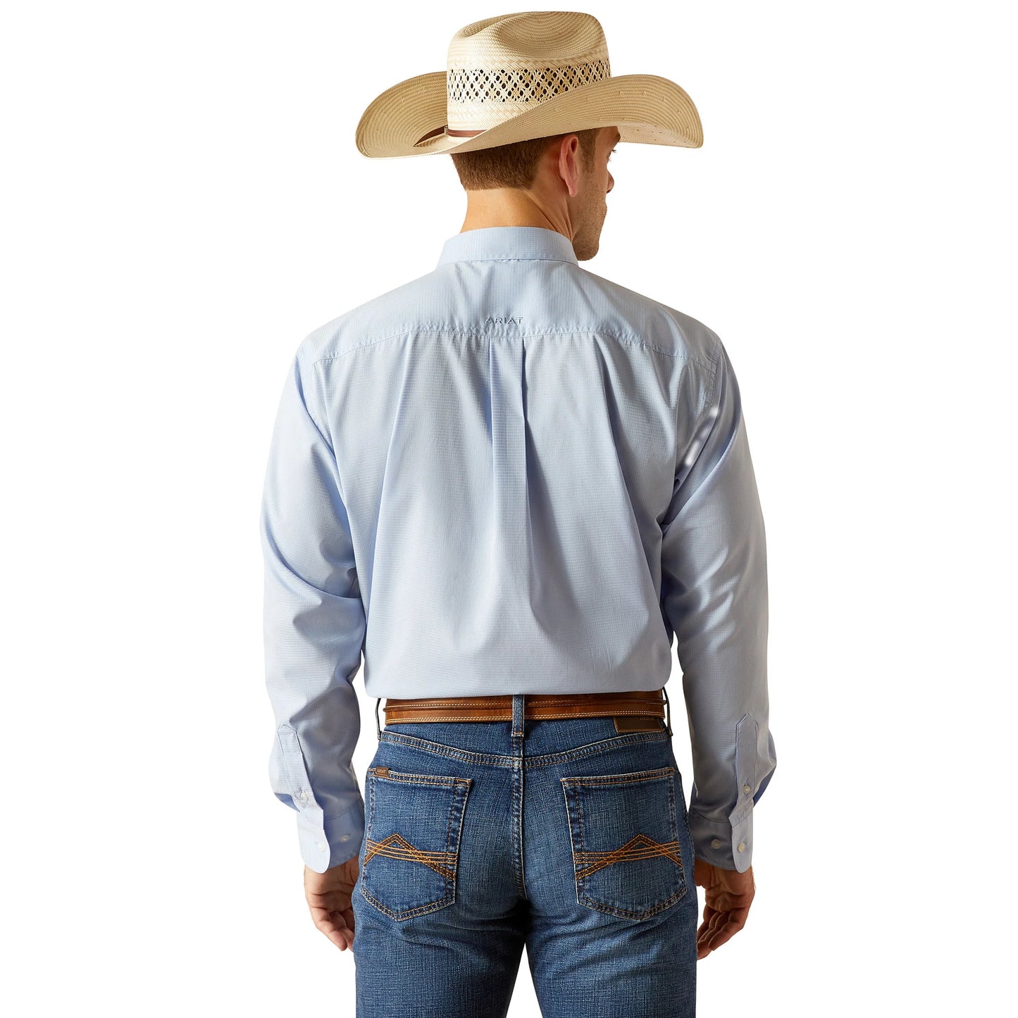Camisa Ariat 360 Airflow Azul Manga Longa – Masculina