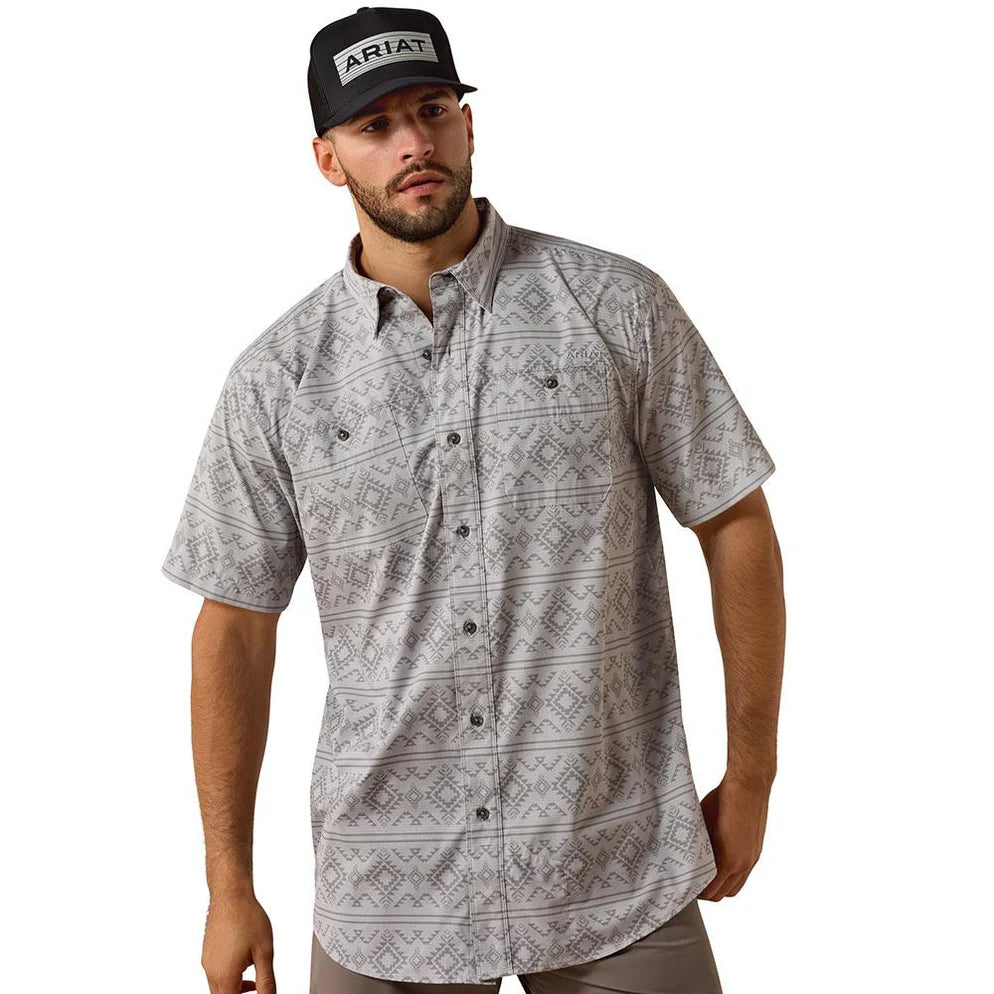 Camisa Ariat 360 Airflow Sleet Manga Curta – Masculina