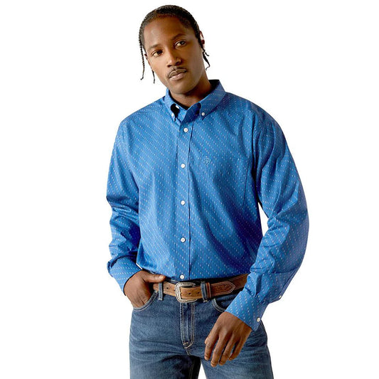 Camisa Ariat Azul Cobalt Manga Longa – Masculina