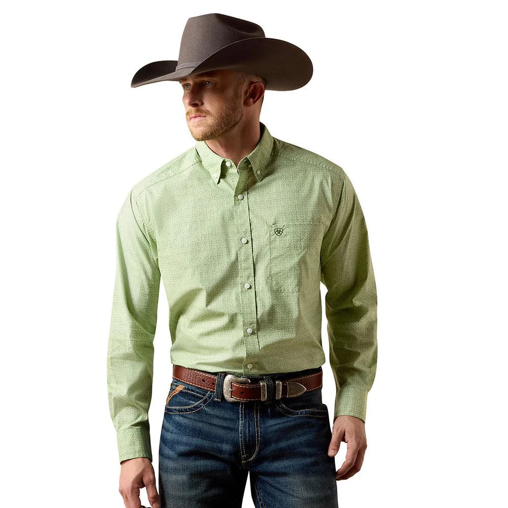 Camisa Ariat Verde Loden Manga Longa – Masculina