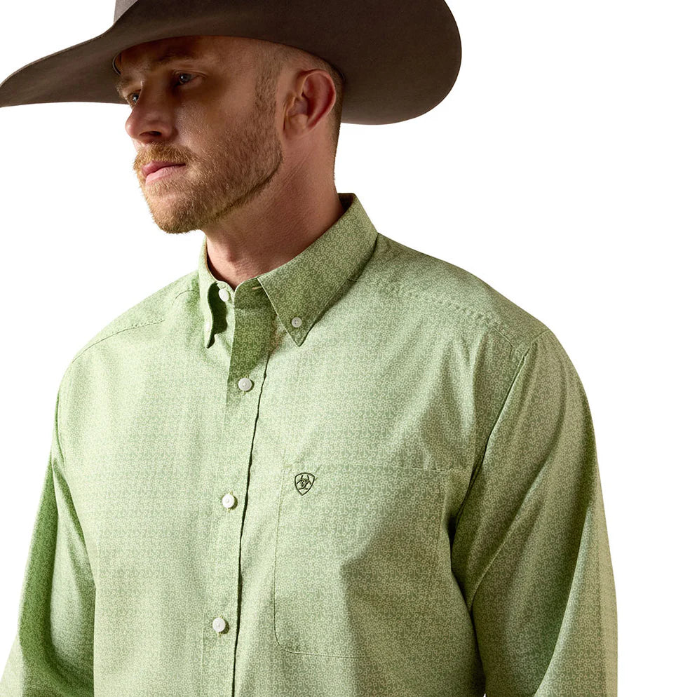 Camisa Ariat Verde Loden Manga Longa – Masculina