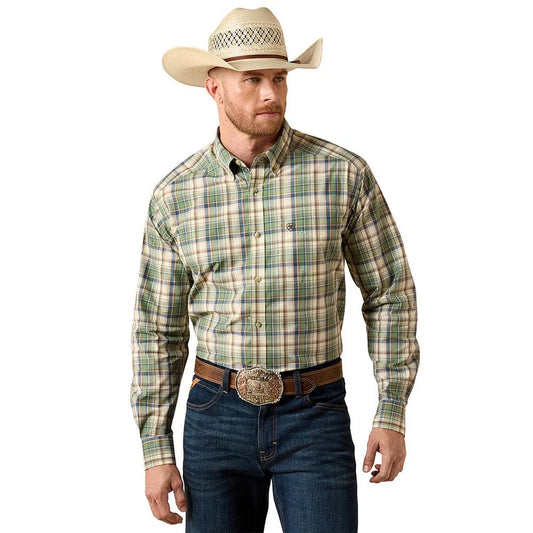 Camisa Ariat Pro Séries Xadrez Verde Manga Longa – Masculina