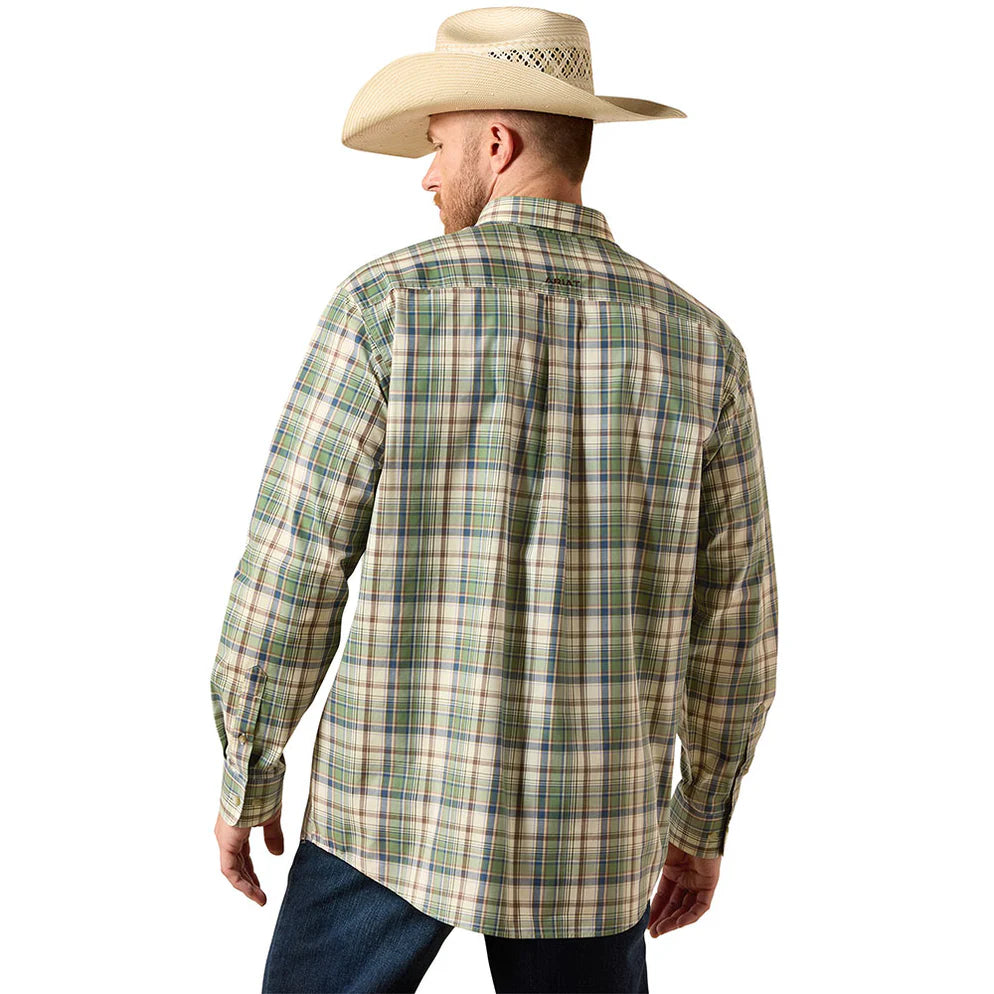 Camisa Ariat Pro Séries Xadrez Verde Manga Longa – Masculina